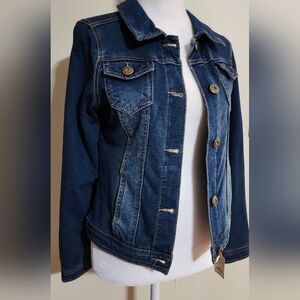 MUDD Girls Size 16 Classic Knit Denim Jacket